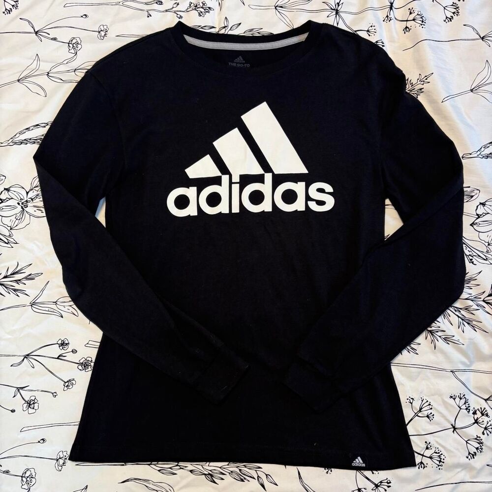 Adidas black long sleeve shirt